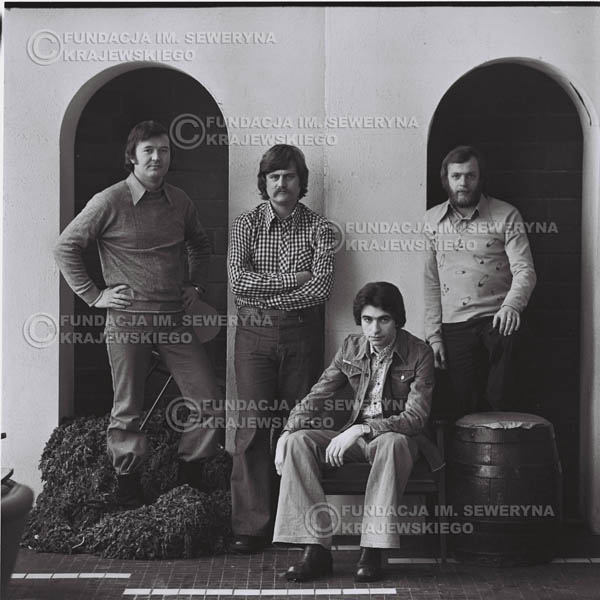 # 1061 - 1975r. Od lewej: Ryszard Kaczmarek, Bernard Dornowski, Seweryn Krajewski, Jerzy Skrzypczyk