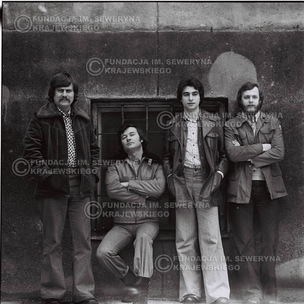 # 1064 - 1975r. Od lewej: Ryszard Kaczmarek, Bernard Dornowski, Seweryn Krajewski, Jerzy Skrzypczyk