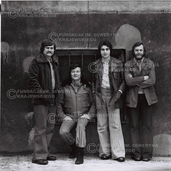 # 1067 - 1975r. Od lewej: Ryszard Kaczmarek, Bernard Dornowski, Seweryn Krajewski, Jerzy Skrzypczyk