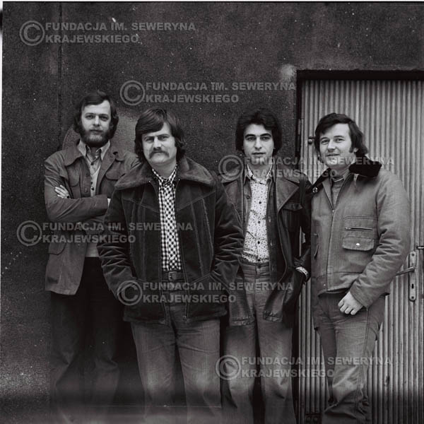 # 1074 - 1975r. od lewej: Jerzy Skrzypczyk, Ryszard Kaczmarek, Seweryn Krajewski, Bernard Dornowski