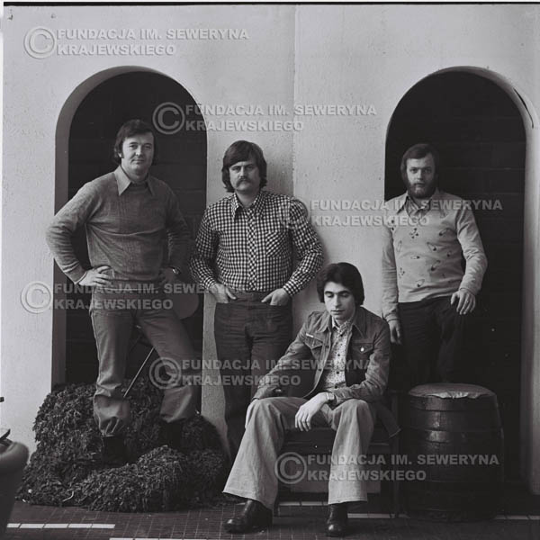 # 1078 - 1975r. od lewej: Bernard Dornowski, Ryszard Kaczmarek, Seweryn Krajewski, Jerzy Skrzypczyk