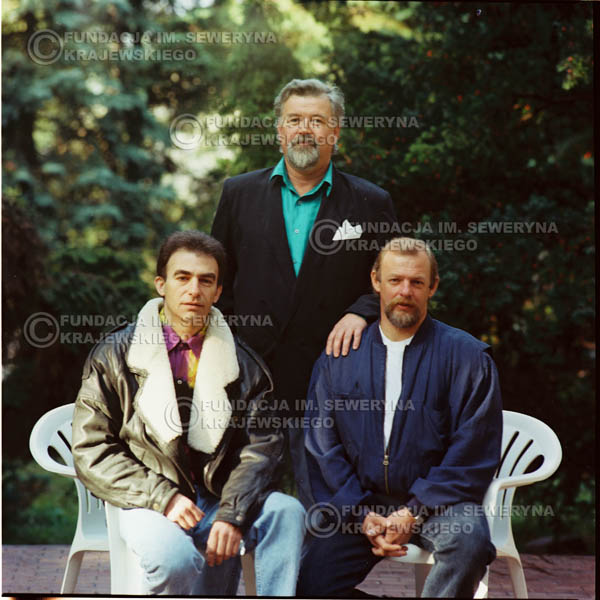 # 1147 - 1991r. sesja zdjęciowa w Michalinie, come back Czerwonych Gitar w składzie: Seweryn Krajewski, Bernard Dornowski, Jerzy Skrzypczyk