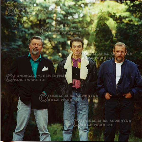 # 1149 - 1991r. sesja zdjęciowa w Michalinie, come back Czerwonych Gitar w składzie: Seweryn Krajewski, Bernard Dornowski, Jerzy Skrzypczyk