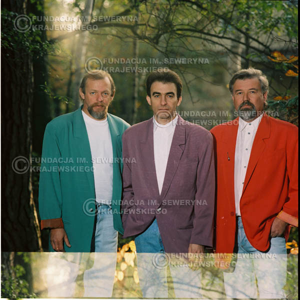 # 1157 - 1991r. sesja zdjęciowa w Michalinie, come back Czerwonych Gitar w składzie: Seweryn Krajewski, Bernard Dornowski, Jerzy Skrzypczyk