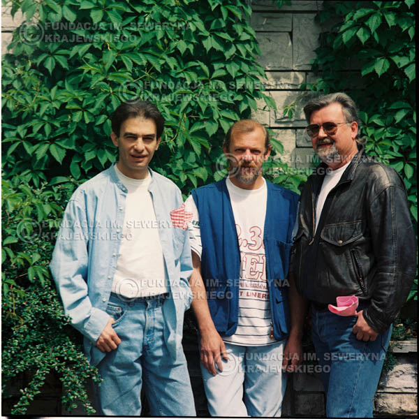 # 1164 - 1991r. sesja zdjęciowa w Michalinie, come back Czerwonych Gitar w składzie: Seweryn Krajewski, Bernard Dornowski, Jerzy Skrzypczyk