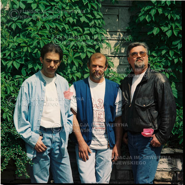 # 1165 - 1991r. sesja zdjęciowa w Michalinie, come back Czerwonych Gitar w składzie: Seweryn Krajewski, Bernard Dornowski, Jerzy Skrzypczyk
