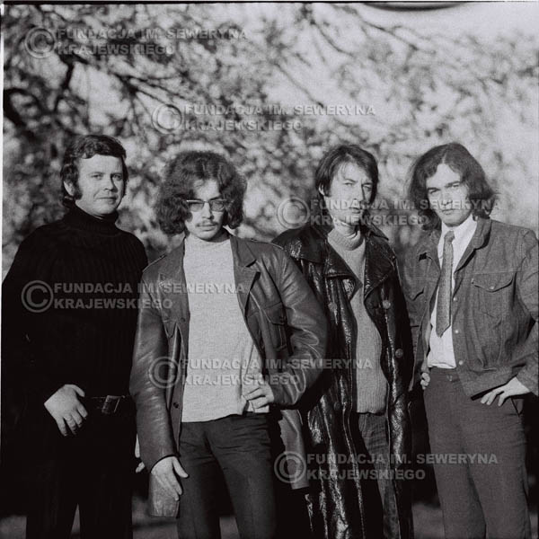 # 510 - 'Trzy Korony' 1970r - Od lewej: Ryszard Klenczon, Grzegorz Andrian Krzysztof Klenczon, Piotr Stajkowski