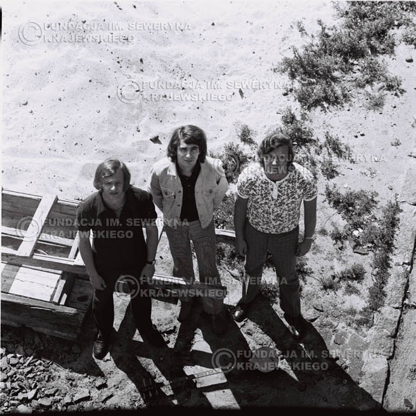 # 702 - 1970r. Czerwone Gitary w składzie: Seweryn Krajewski, Bernard Dornowski, Jerzy Skrzypczyk.