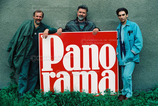 # 885 - 1991r. Od lewej: Jerzy Skrzypczyk, Bernard Dornowski, Seweryn Krajewski