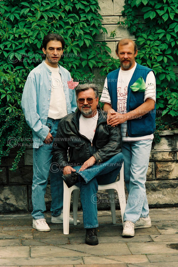 # 893 - 1991r. sesja zdjęciowa w Michalinie, Czerwone Gitary w składzie (come back):Seweryn Krajewski, Bernard Dornowski, Jerzy Skrzypczyk