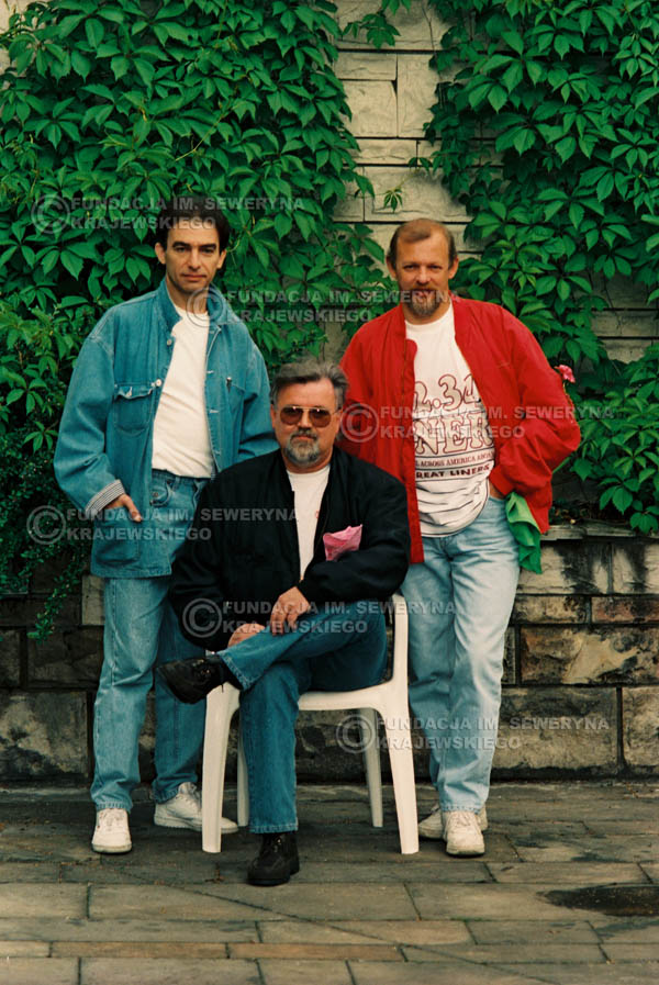 # 895 - 1991r. sesja zdjęciowa w Michalinie, Czerwone Gitary w składzie (come back):Seweryn Krajewski, Bernard Dornowski, Jerzy Skrzypczyk
