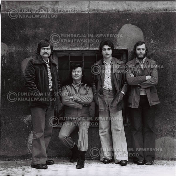 # 1065 - 1975r. Od lewej: Ryszard Kaczmarek, Bernard Dornowski, Seweryn Krajewski, Jerzy Skrzypczyk