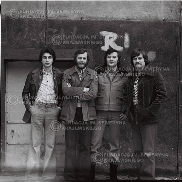 # 1071 - 1975r. od lewej: Seweryn Krajewski, Jerzy Skrzypczyk, Bernard Dornowski, Ryszard Kaczmarek
