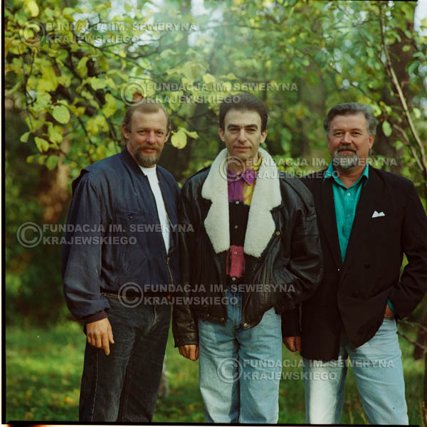 # 1161 - 1991r. sesja zdjęciowa w Michalinie, come back Czerwonych Gitar w składzie: Seweryn Krajewski, Bernard Dornowski, Jerzy Skrzypczyk
