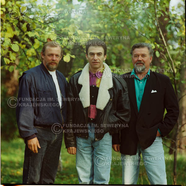 # 1162 - 1991r. sesja zdjęciowa w Michalinie, come back Czerwonych Gitar w składzie: Seweryn Krajewski, Bernard Dornowski, Jerzy Skrzypczyk