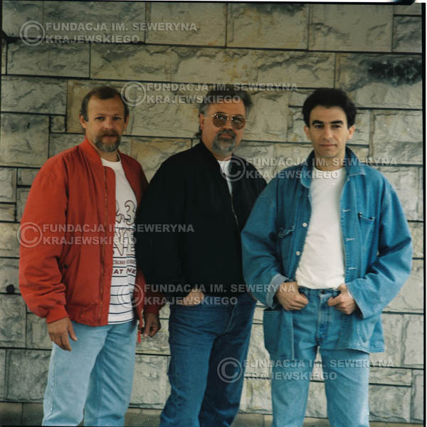 # 1176 - 1991r. sesja zdjęciowa w Michalinie, come back Czerwonych Gitar w składzie: Seweryn Krajewski, Jerzy Skrzypczyk, Bernard Dornowski.