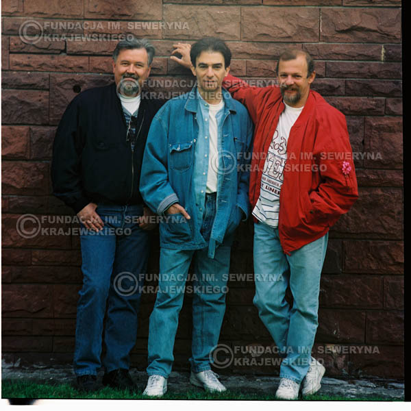 # 1188 - 1991r. sesja zdjęciowa w Michalinie, come back Czerwonych Gitar w składzie: Seweryn Krajewski, Jerzy Skrzypczyk, Bernard Dornowski.