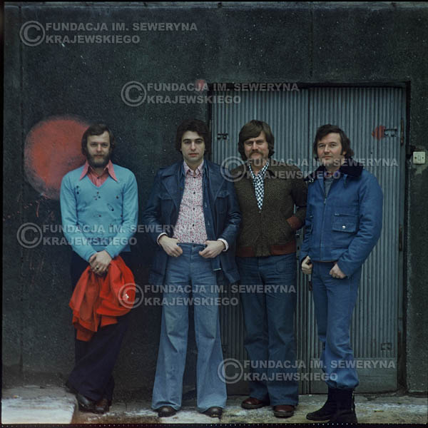 # 1201 - 1975r. od lewej: Jerzy Skrzypczyk, Seweryn Krajewski, Ryszard Kaczmarek, Bernard Dornowski.