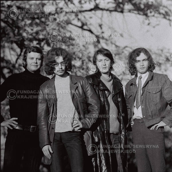 # 509 - 'Trzy Korony' 1970r - Od lewej: Ryszard Klenczon, Grzegorz Andrian Krzysztof Klenczon, Piotr Stajkowski