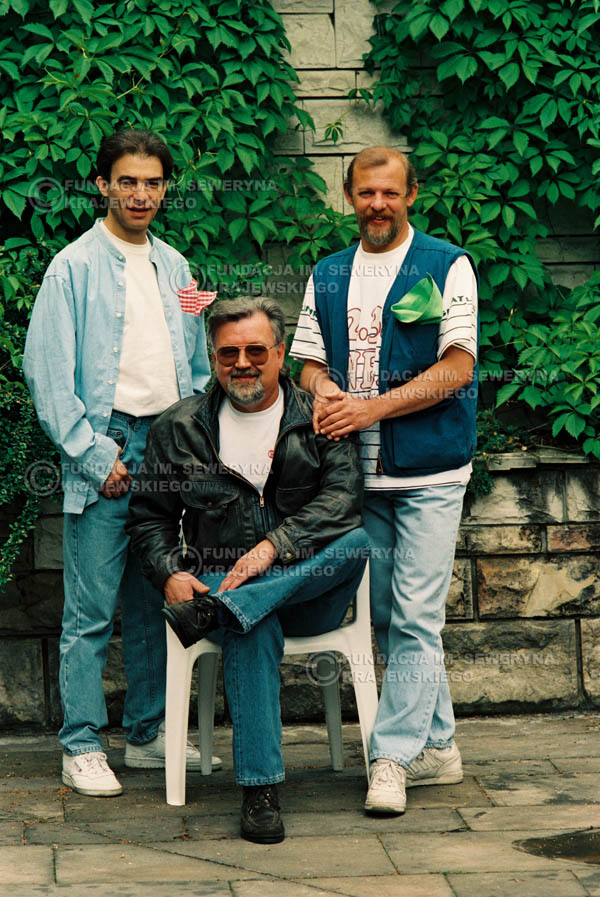 # 892 - 1991r. sesja zdjęciowa w Michalinie, Czerwone Gitary w składzie (come back):Seweryn Krajewski, Bernard Dornowski, Jerzy Skrzypczyk