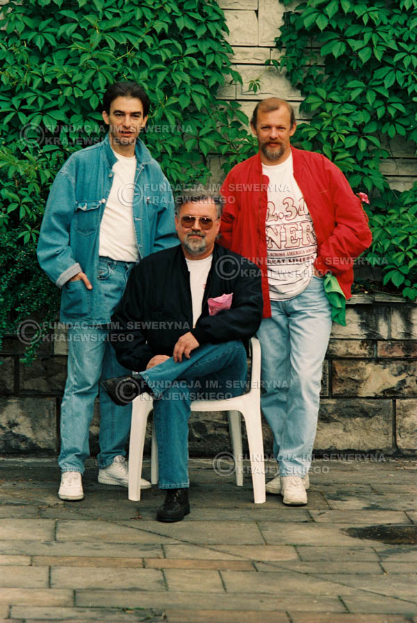 # 896 - 1991r. sesja zdjęciowa w Michalinie, Czerwone Gitary w składzie (come back):Seweryn Krajewski, Bernard Dornowski, Jerzy Skrzypczyk