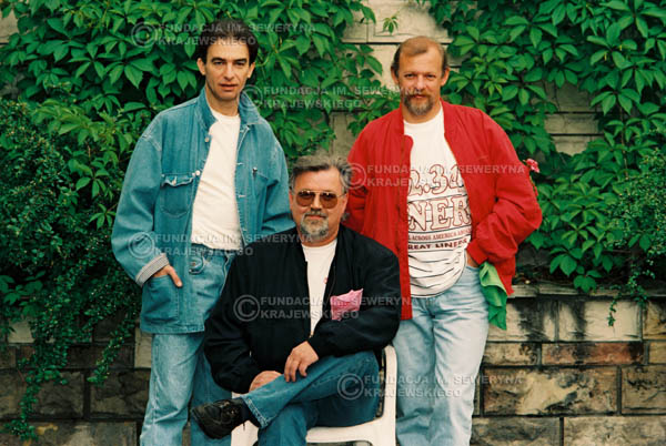# 897 - 1991r. sesja zdjęciowa w Michalinie, Czerwone Gitary w składzie (come back):Seweryn Krajewski, Bernard Dornowski, Jerzy Skrzypczyk
